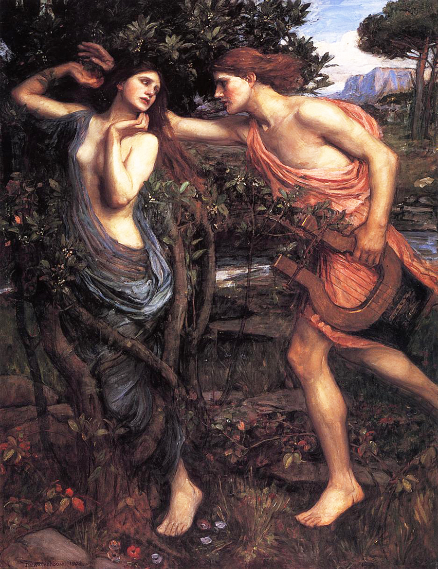 Apollo and Daphne in Detail John William Waterhouse